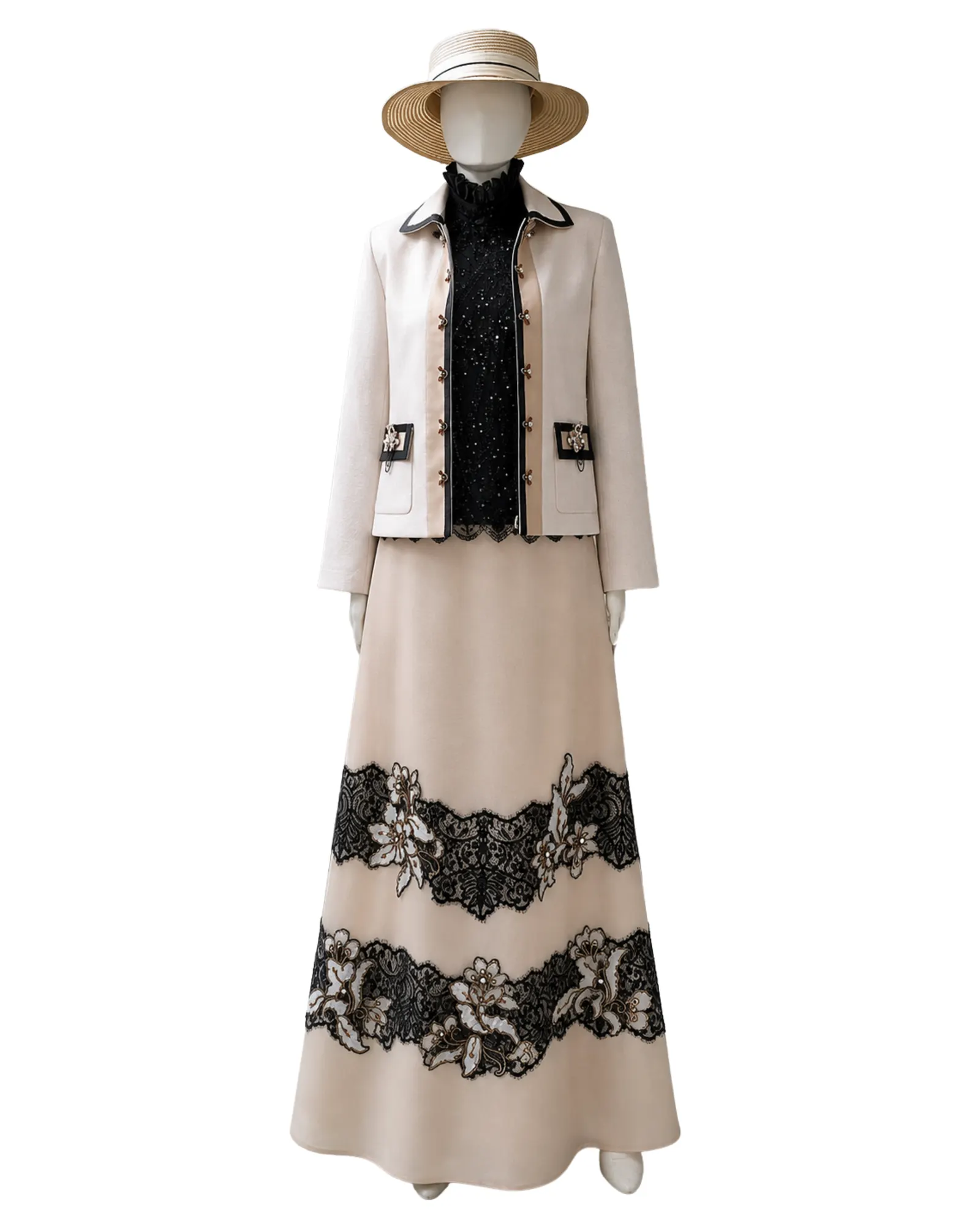 Parang Kencana silk blouse with hand-drawn diagonal motif
